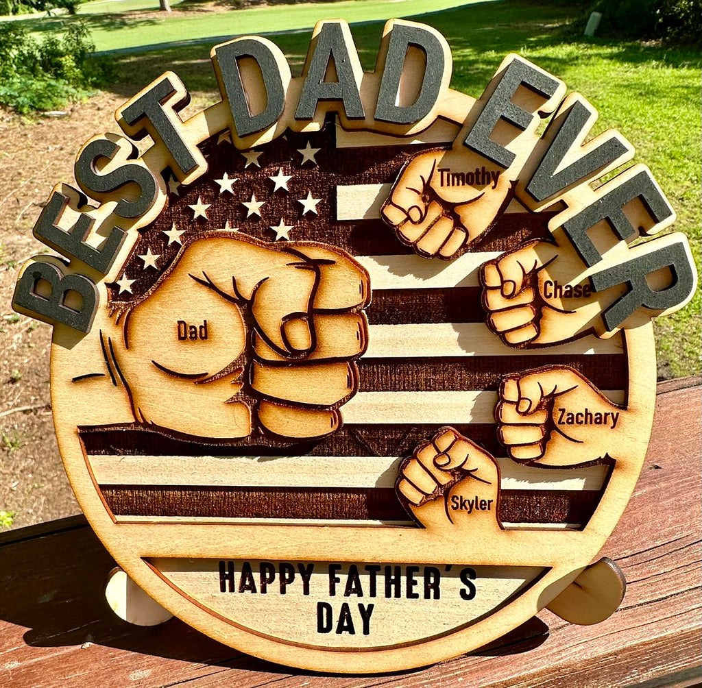 Best Dad Ever Fist Bump Father's Day Gift