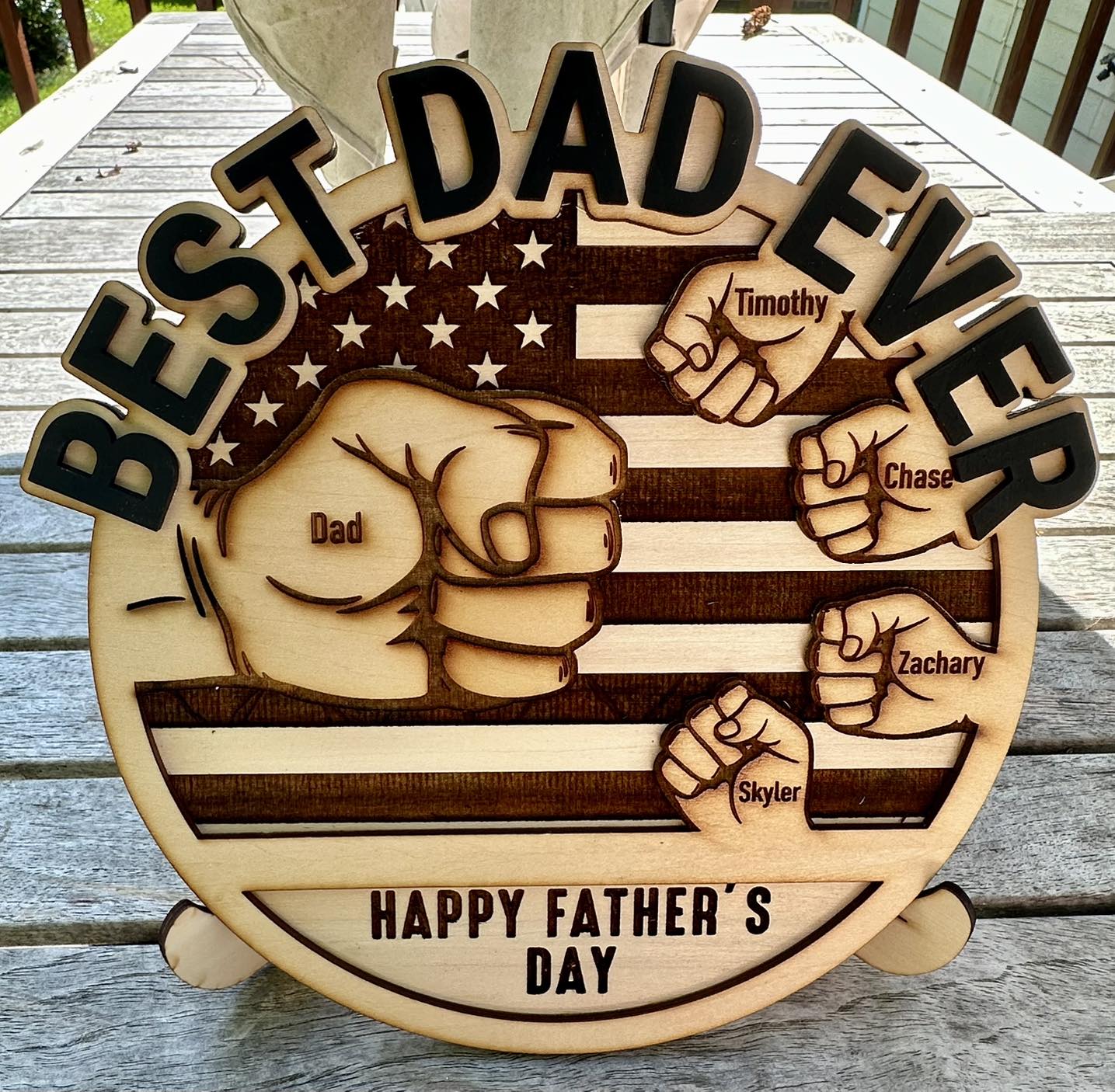 Best Dad Ever Fist Bump Father's Day Gift