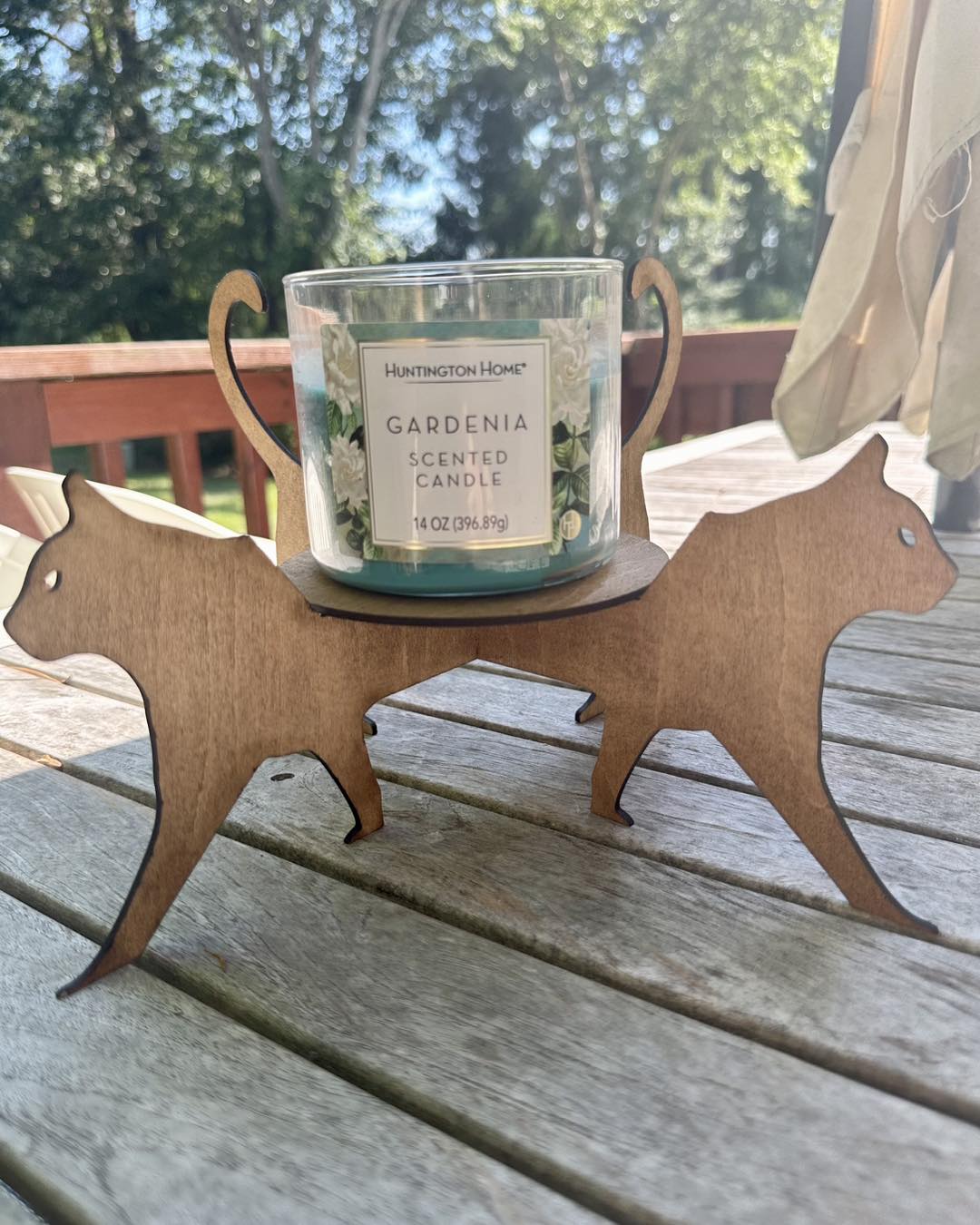 Cat Lover's Plant Stand or Candle Holder