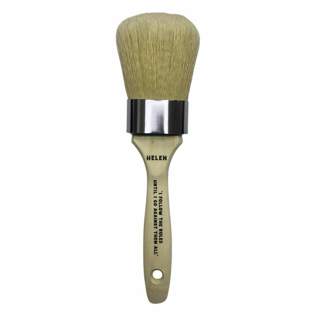 HELEN 1 1/2" Oval Long Clay and Chalk Artisan Paint Brush