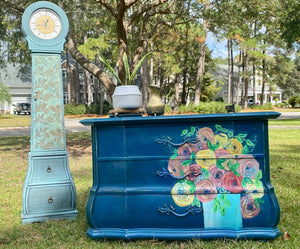 SOLD - Standing Clock with Storage